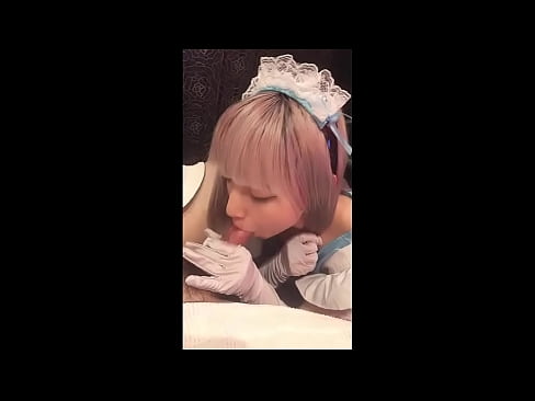 ❤️ Japanese Idol [mayuka], franskur vinnukonubúningur, 1. hluti, blástur og hristur af sér með húðkrem Fallegt klám hjá okkur