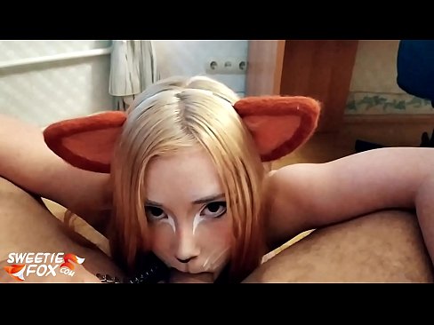 ❤️ Kitsune gleypa pikk og ásamt í munninum Fallegt klám hjá okkur
